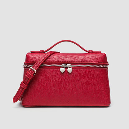 Tas Dames - Rechthoekige Crossbody met Dubbele Rits | Klassiek