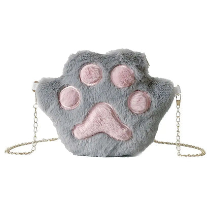 Schoudertas Dames - Pluche Kattenpoot Design | Crossbody