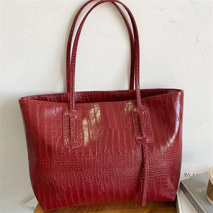 Tas Dames - Grote Shopper met Krokodillenprint | Elegant
