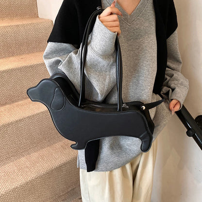 Tas Dames - Mini Handtas in Hondvorm met Hengsels | Schattig