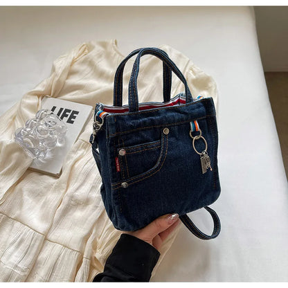 Handtas Dames - Casual Crossbody met Sleutelhanger en Vakjes | Speels