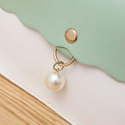 Tas Dames - Crossbody Schoudertas met Parelornament en Flap | Zoet