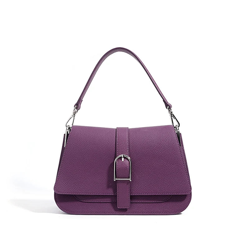 Tas Dames - Stijlvolle Schoudertas met Gesp en Flapdetail | Chique