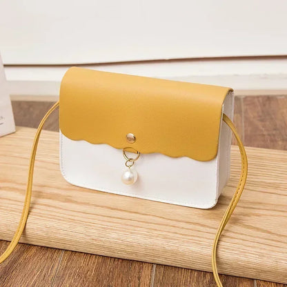 Tas Dames - Crossbody Schoudertas met Parelornament en Flap | Zoet