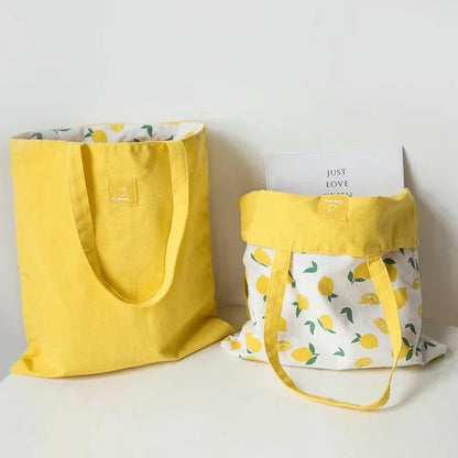 Tas Dames - Omkeerbare Tote Bag met Fruitprint | Speels