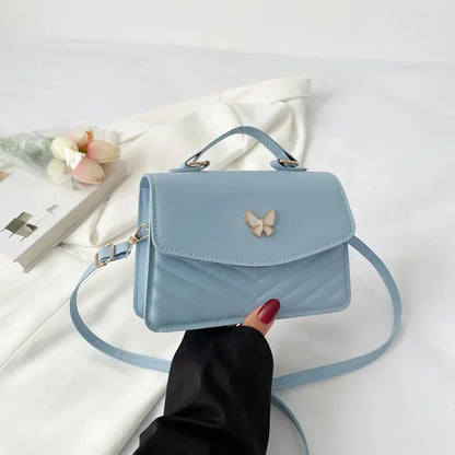 Handtas Dames - Mini Tas met Vlinder en Gewatteerde Flap | Chique