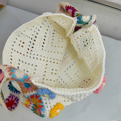 Schoudertas Dames - Gehaakt met Bloemen en Kleurrijke Riem | Zomer
