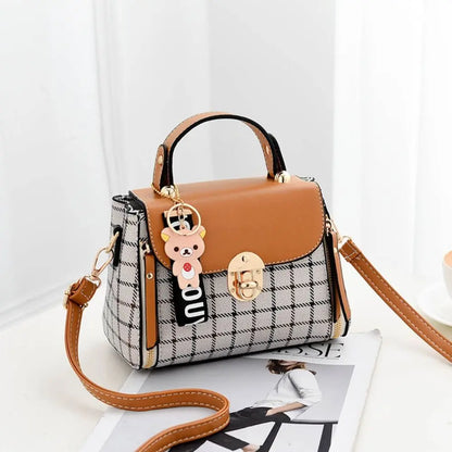 Tas Dames - Mini Handtas met Schouderriem en Slot | Schattig