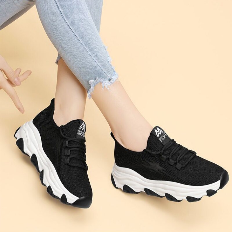Sneakers Dames - Chunky Zool met Veters | Sportief