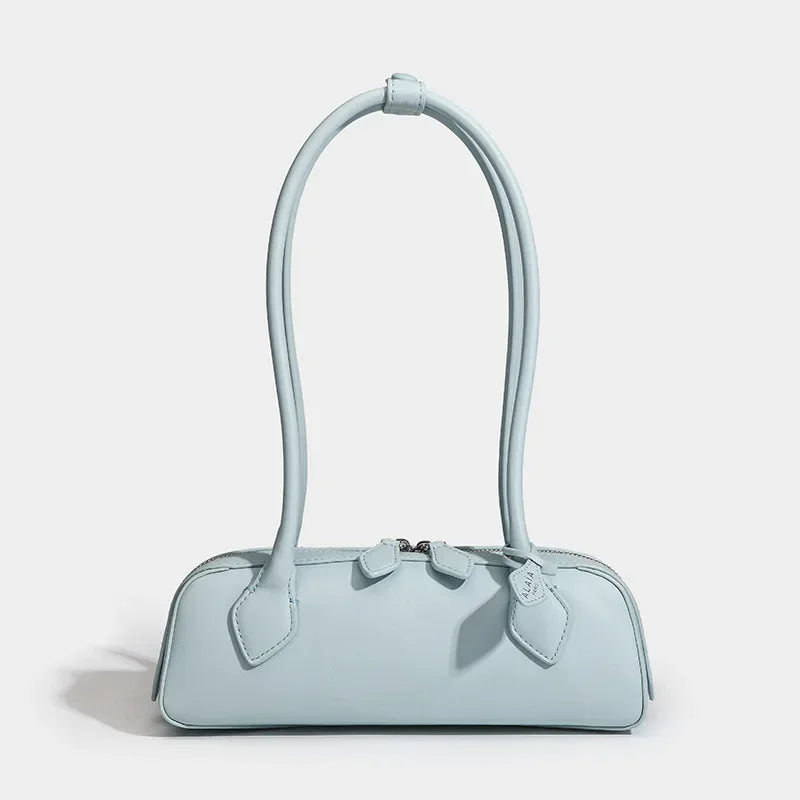 Tas Dames - Schoudertas met Hoge Boog en Bladdetail | Chique
