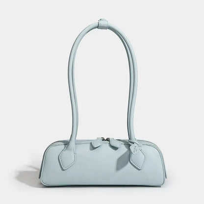 Tas Dames - Schoudertas met Hoge Boog en Bladdetail | Chique