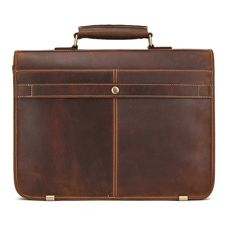 Tas Heren - Klassieke Aktetas met Draaislot en Schouderband | Chic