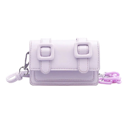 Mini Tas Dames - Crossbody met Dubbele Gesp en Ketting | Chique