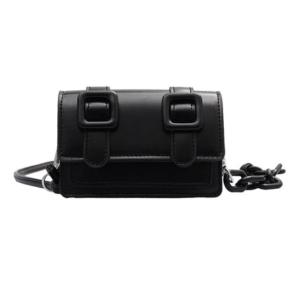 Mini Tas Dames - Crossbody met Dubbele Gesp en Ketting | Chique