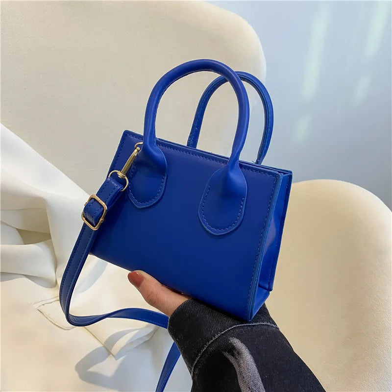 Tas Dames - Mini Handtas met Dubbel Handvat en Schouderriem | Chique