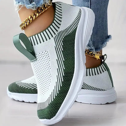 Sneakers Dames - Instap Sock Model met Lichte Zool | Casual