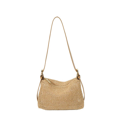 Tas Dames - Gevlochten Hobo Tas met Brede Schouderriem | Zomer