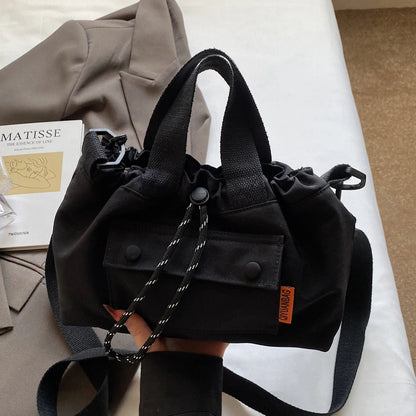 Crossbody Tas Dames - Mini Tas met Voorvakken en Brede Riem | Casual