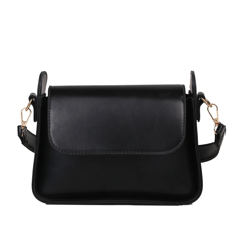 Schoudertas Dames - Crossbody met Flap en Gouden Details | Chique