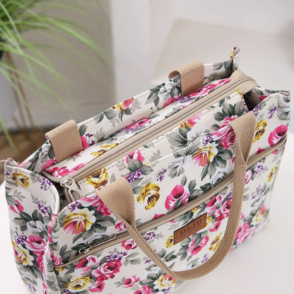 Tas Dames - Ruime Draagtas met Bloemenprint | Vrolijk Casual