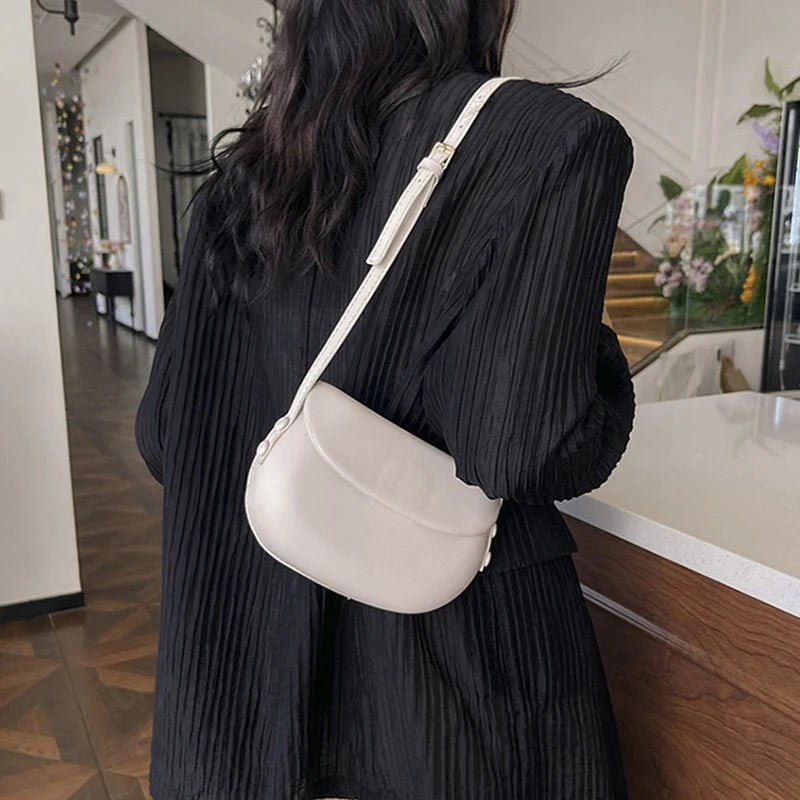 Crossbody Tas Dames - Compacte Saddle Bag met Flapsluit | Casual