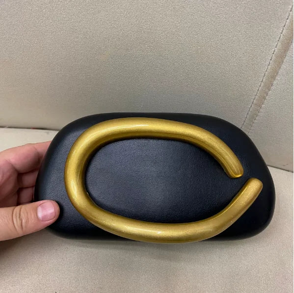 Tas Dames - Clutch met Gouden Detail | Chique
