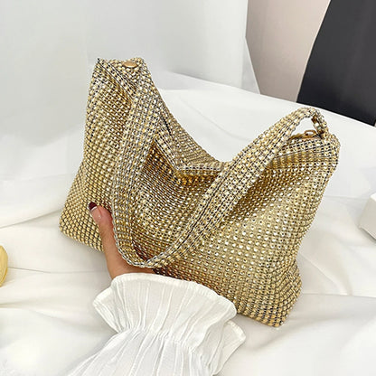 Handtas Dames - Glitter Avondtas met Strass Details | Elegant