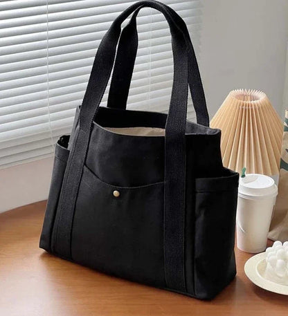 Tas Dames - Ruime Shopper met Zijvakken | Casual Draagtas