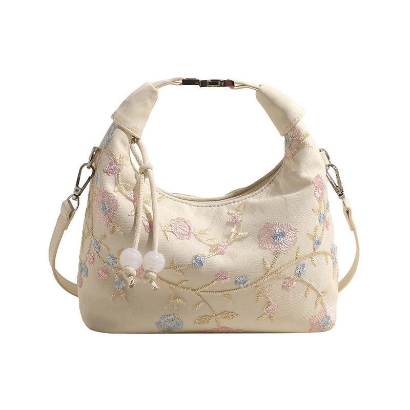 Tas Dames - Crossbody Schoudertas met Bloemenprint | Elegant