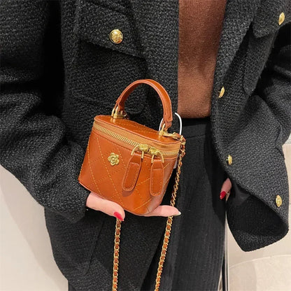 Handtas Dames - Gewatteerd met Ketting en Gouden Details | Chique