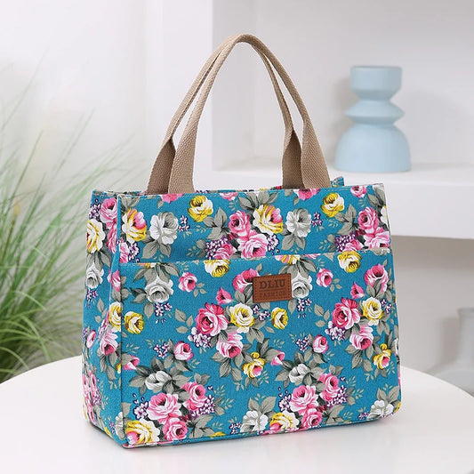 Tas Dames - Ruime Draagtas met Bloemenprint | Vrolijk Casual