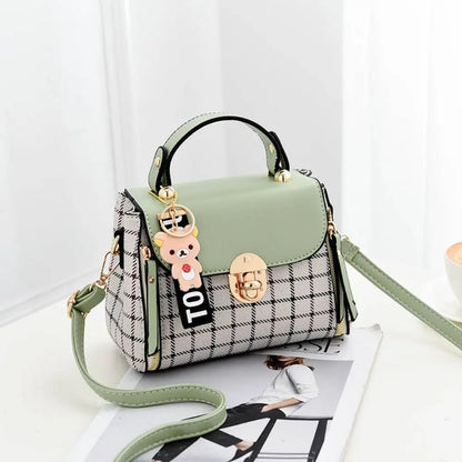 Tas Dames - Mini Handtas met Schouderriem en Slot | Schattig