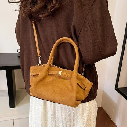 Handtas Dames - Compacte Tas met Strikdetail en Schouderband | Chique