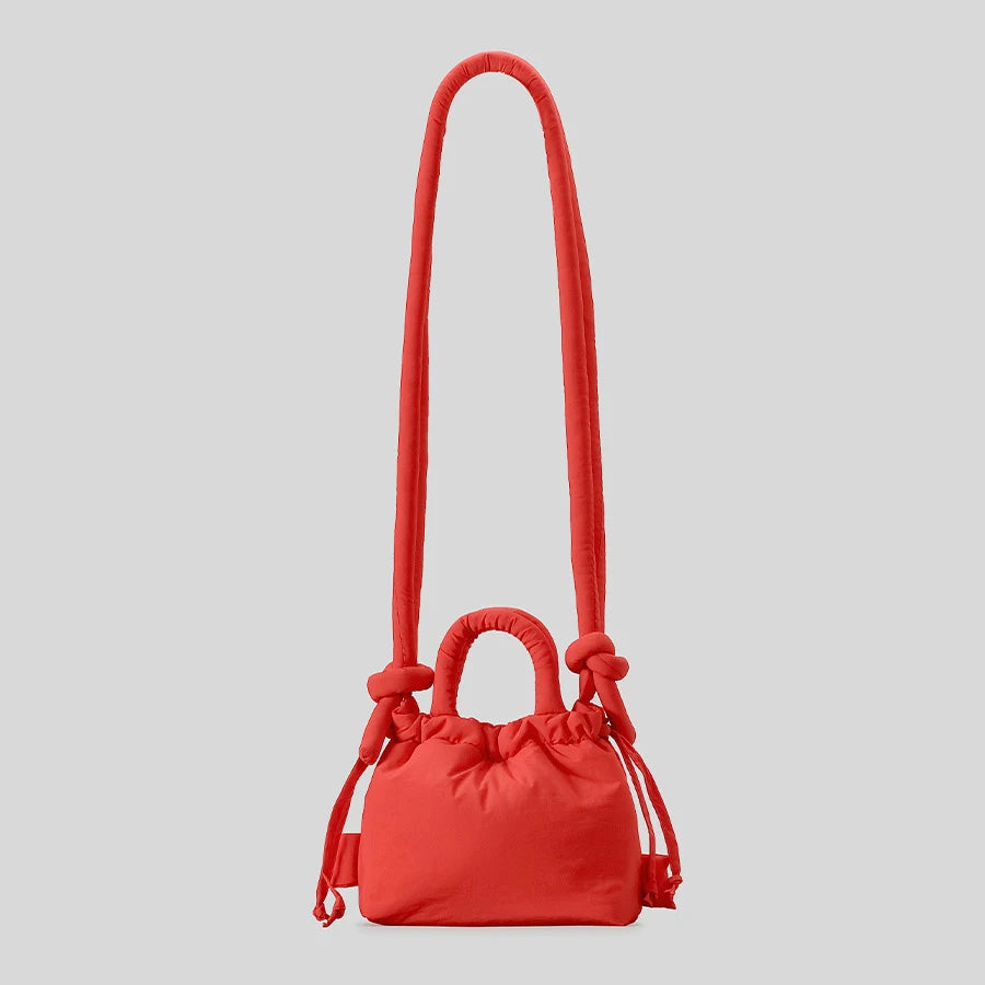 Tas Dames - Mini Handtas met Geknoopt Handvat en Trekkoord | Casual