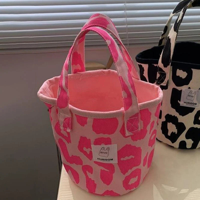 Tas Dames - Bucket Bag met Luipaardprint | Speels en Stijlvol