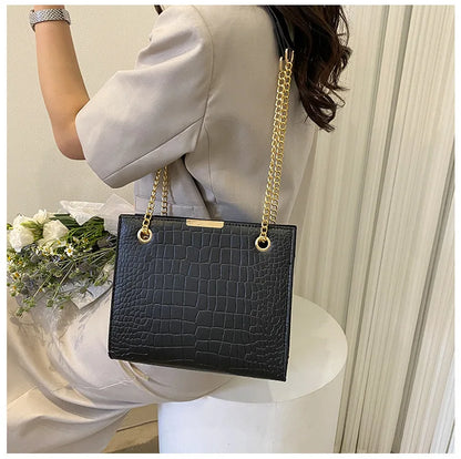 Tas Dames - Grote Shopper met Gouden Ketting | Elegant