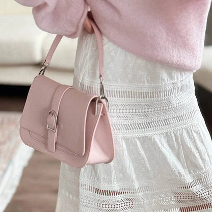 Tas Dames - Stijlvolle Schoudertas met Gesp en Flapdetail | Chique