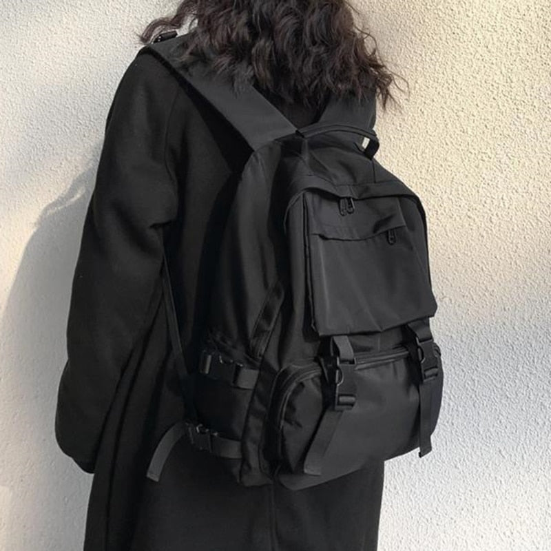 Tas Dames - Grote Functionele Rugzak met Meerdere Vakken en Klikgespen | Casual