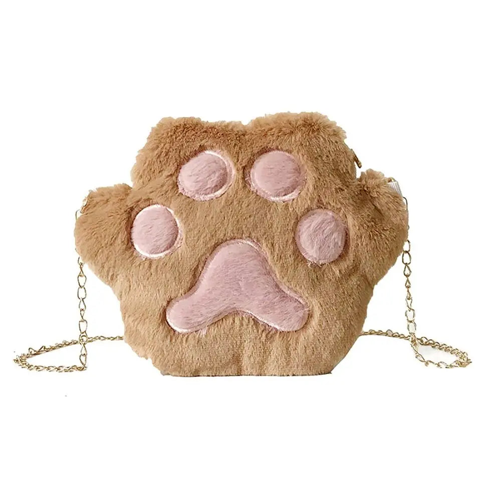 Schoudertas Dames - Pluche Kattenpoot Design | Crossbody