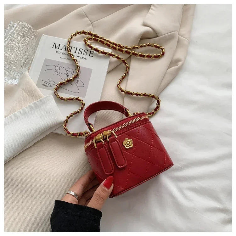 Handtas Dames - Gewatteerd met Ketting en Gouden Details | Chique