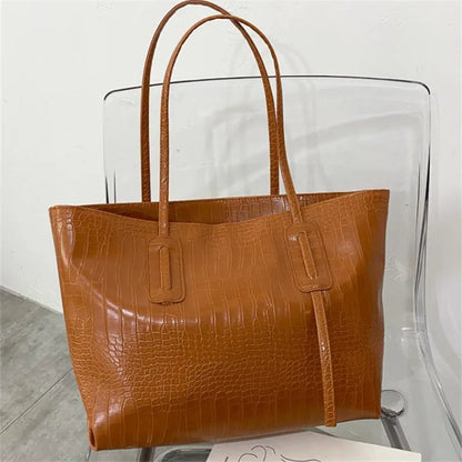Tas Dames - Grote Shopper met Krokodillenprint | Elegant