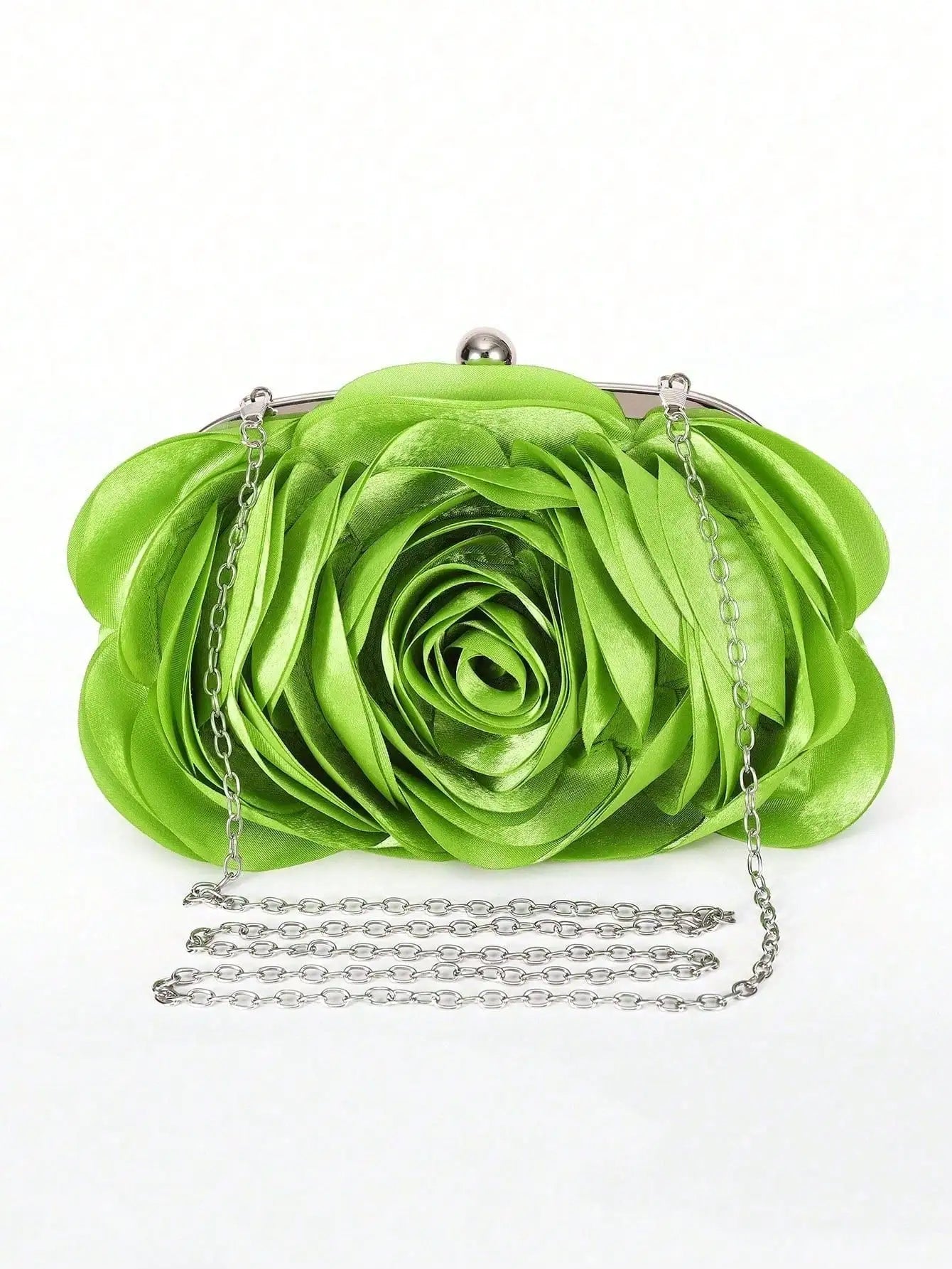 Tas Dames - Avondtasje met Bloem en Ketting | Elegant