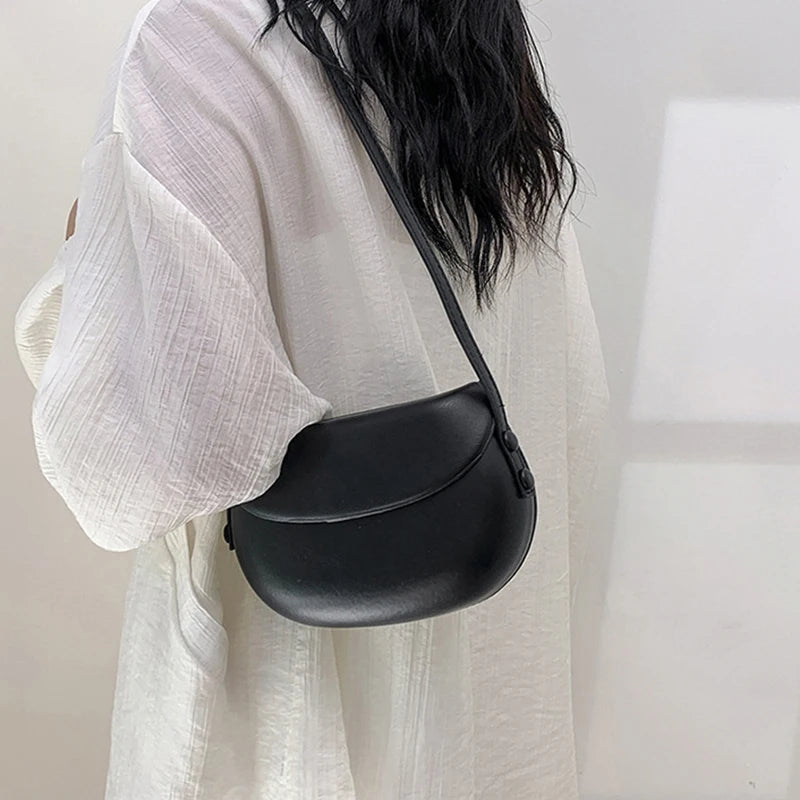 Crossbody Tas Dames - Compacte Saddle Bag met Flapsluit | Casual