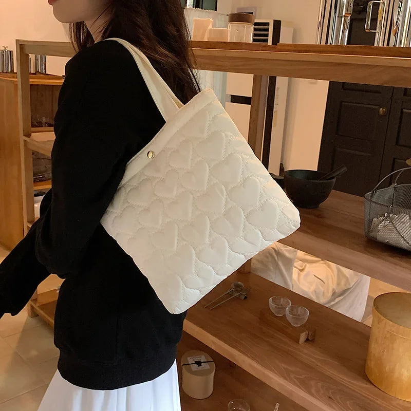 Tas Dames - Gewatteerd met Hartjesprint | Shopper