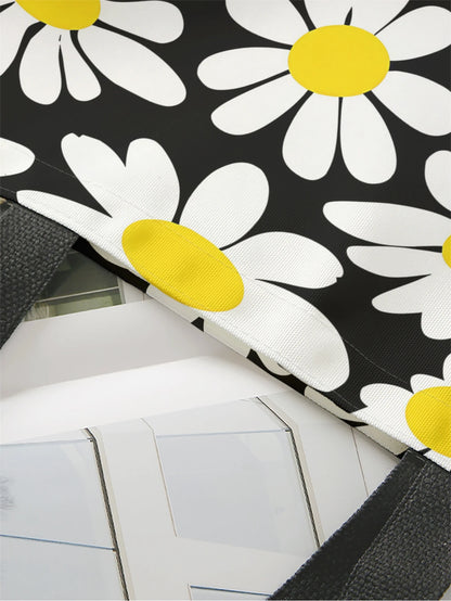 Tas Dames - Grote Tote Bag met Grafische Madeliefjesprint | Casual