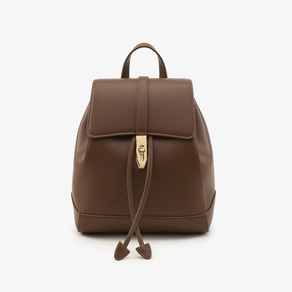 Rugzak Dames - Compacte Tas met Flapsluit en Contrast Detail | Casual