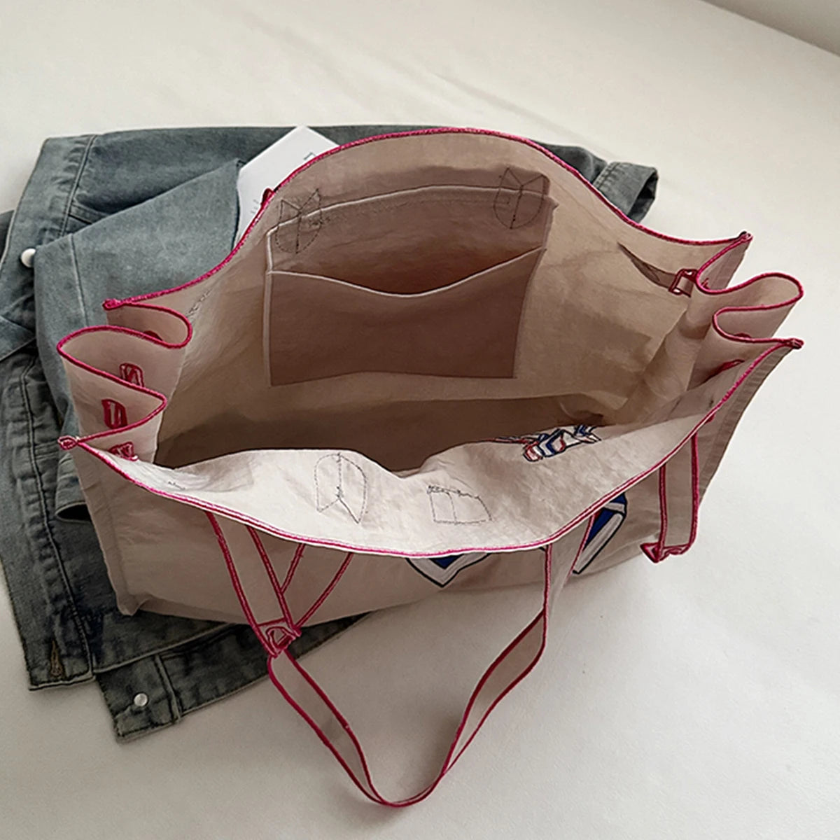 Shopper Dames - Grote Tote Bag met Gespelement en Sjaal | Chique