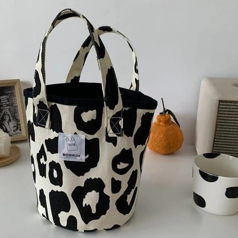 Tas Dames - Bucket Bag met Luipaardprint | Speels en Stijlvol