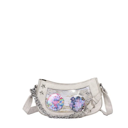 Tas Dames - Crossbody Tas met Ketting en Sterrendetails | Stoer
