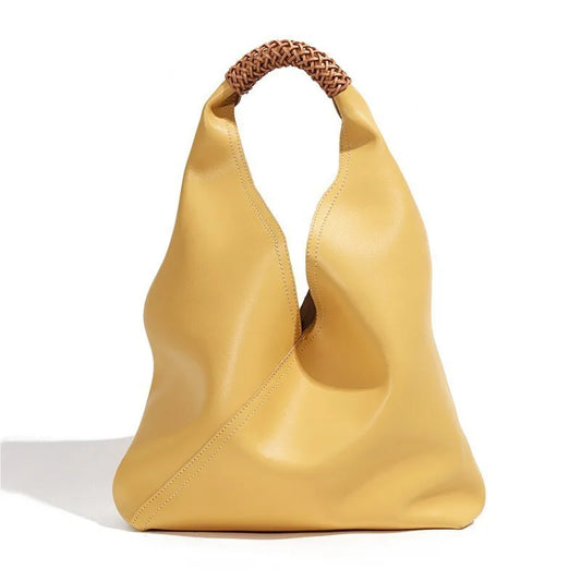 Tas Dames - Soepele Hobo Tas met Gevlochten Handvat | Casual